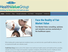 Tablet Screenshot of healthvaluegroup.com